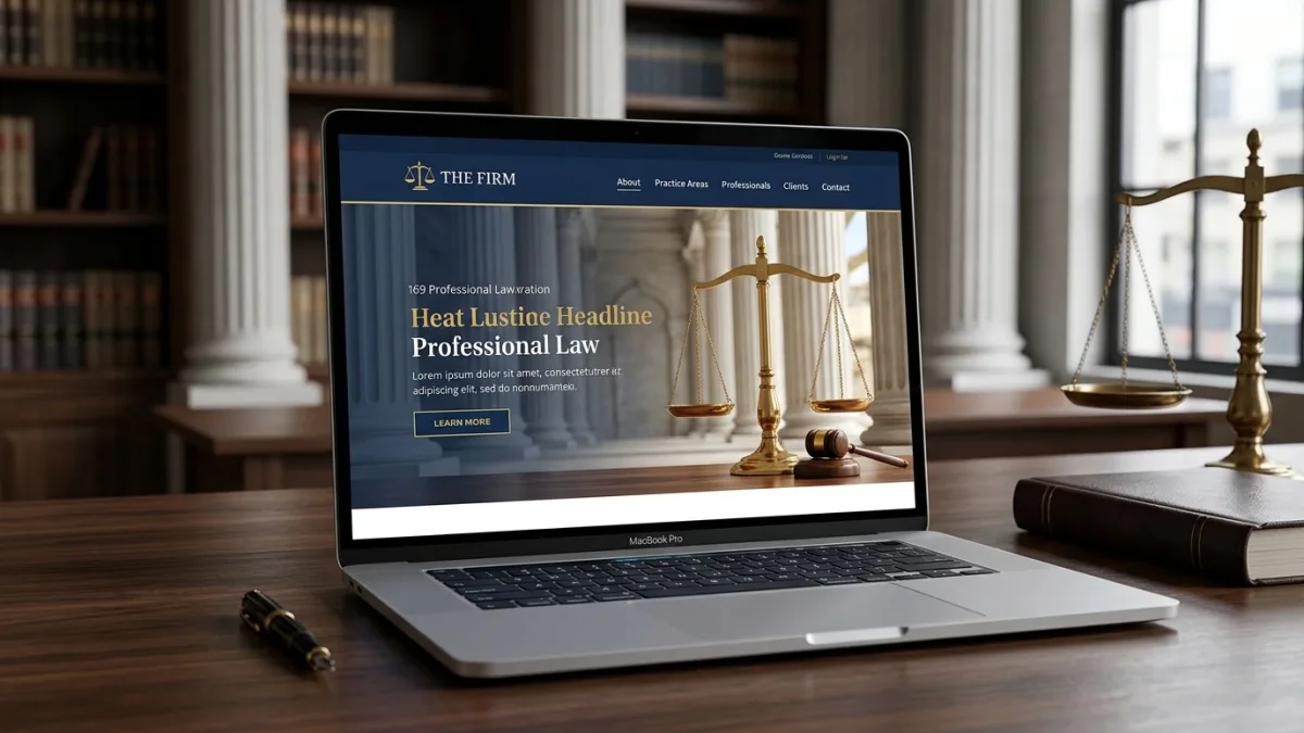Canadian law firm website showing a practice-area hub page with consultation intake form, bilingual navigation, and lawyer profile cards designed to convert prospective clients in Toronto and Montreal