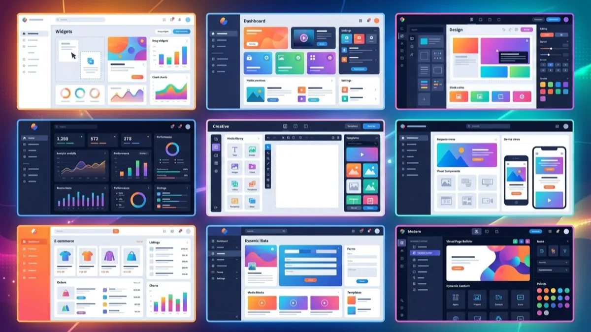 Six website builder logos compared side-by-side for Canadian small businesses in 2026