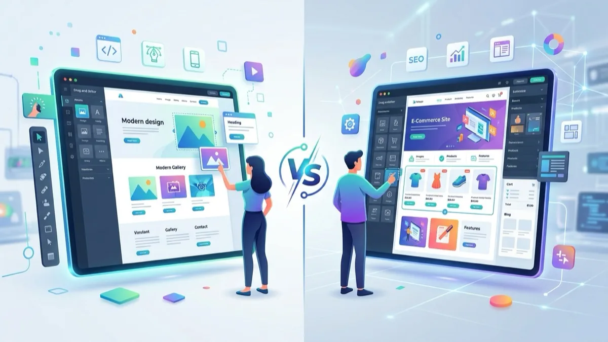 Wix vs WordPress side-by-side comparison for Canadian businesses 2026 — cost in CAD, SEO control, ecommerce and data ownership